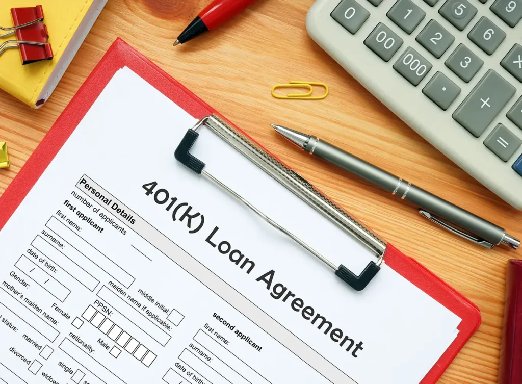 401(k) Loan agreement form